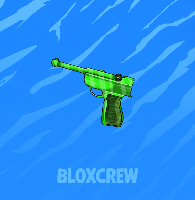 Green Luger Gun