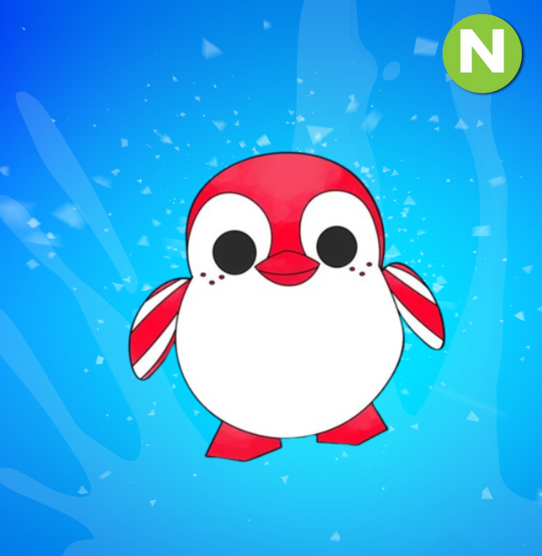 Neon Peppermint Penguin